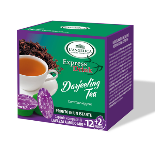 Immagine di 14 Capsule Compatibili A Modo Mio L'Angelica Darjeeling Tea