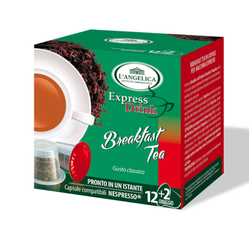 Immagine di 14 Capsule Compatibili Nespresso L'Angelica Breakfast Tea