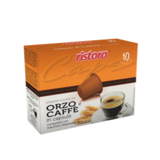 Immagine di 10 Capsule Compatibili Nespresso Ristora Orzo Caffe'
