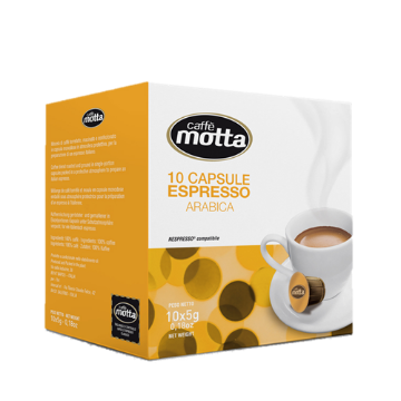 Immagine di 10 Capsule Compatibili Nespresso Caffe' Motta Espresso Arabica