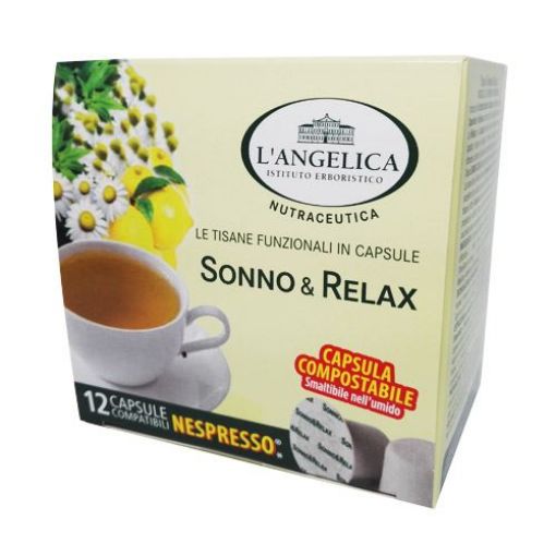 Immagine di 12 Capsule Compatibili Nespresso L'Angelica Tisana Sonno & Relax