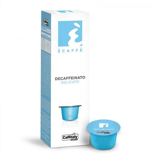 10 CAPSULE CAFFITALY SYSTEM DELICATO DECA DEK DECAFFEINATO. Cialde