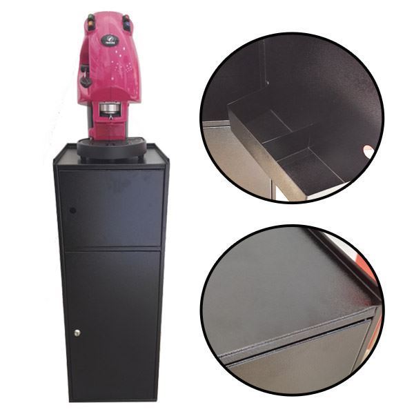 MOBILETTO IN METALLO NERO SUPPORTO MACCHINA DA CAFFE'. Cialde, Capsule