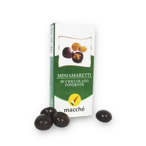 25g. Praline MINIAMARETTI Cioccolato Fondente Macché