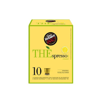 Immagine di 10 Capsule Compatibili Nespresso Te' Limone In Foglia Vergnano Thèspresso Lemon