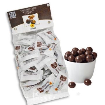 100g. Praline CHICCHI CAFFÈ Cioccolato FONDENTE Macché