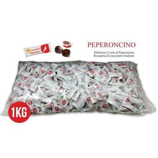 1 Kg Praline UVETTA PEPERONCINO Cioccolato Fondente Macché