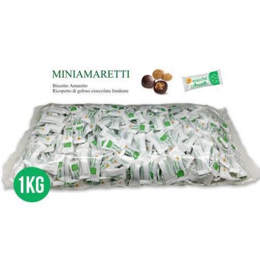 1 Kg Praline MINIAMARETTI Cioccolato Fondente Macché