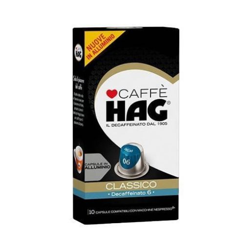 10 Capsule Nespresso Hag DECAFFEINATO CLASSICO