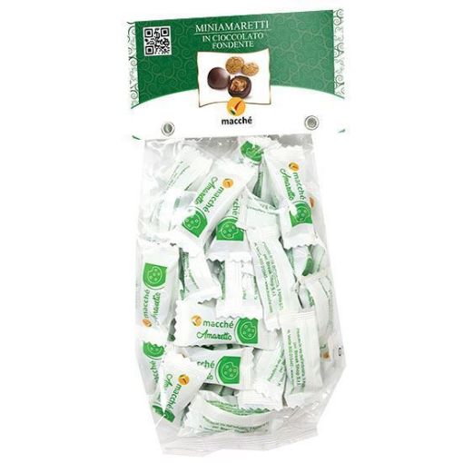 100g. Praline MINIAMARETTI Cioccolato Fondente Macché