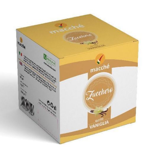 Zucchero Aromatizzato Alla Vaniglia Macché Box 50 Bustine. Cialde, Capsule  Originali e Compatibili Caffè