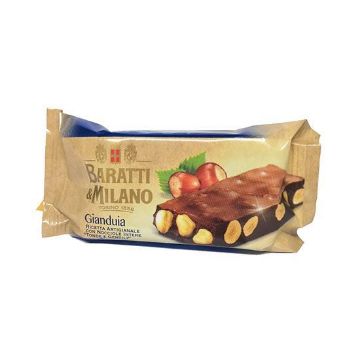 Immagine di Barretta cioccolato latte o extra fondente nocciolato 1858 Baratti e Milano