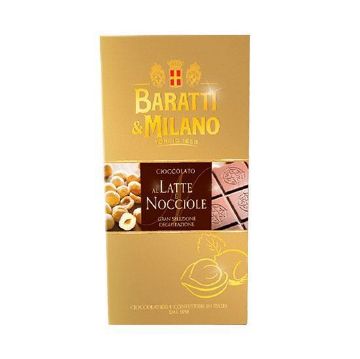 75g. Tavoletta Baratti e Milano Cioccolato LATTE E NOCCIOLE
