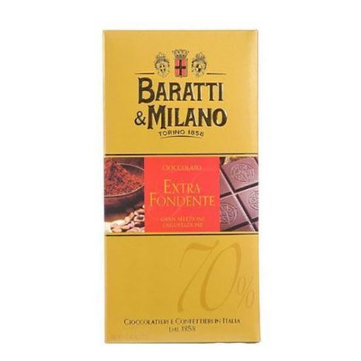 75g. Tavoletta Baratti e Milano Cioccolato EXTRA FONDENTE 70%