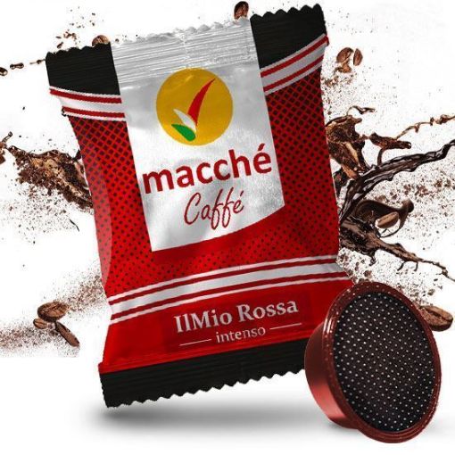 50 Capsule A Modo Mio Macché Caffè ROSSA INTENSO