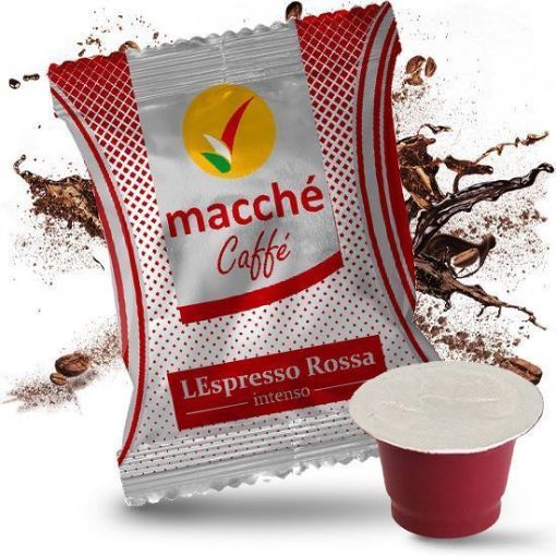 50 Capsule Nespresso Macché Caffè ROSSA INTENSO