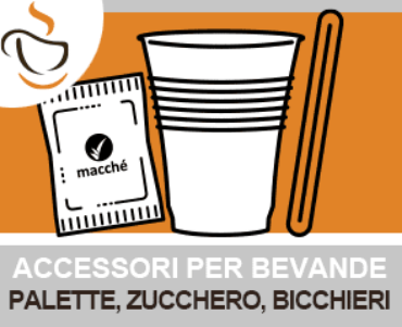 Kit Accessori Completo 100 Pezzi Serigrafato Caffe' Borbone