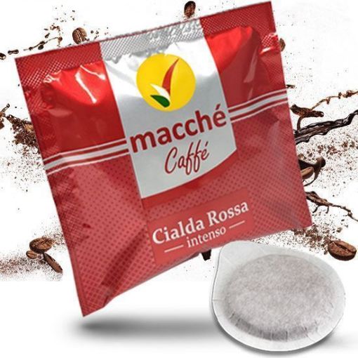 50 Cialde 44mm Macché Caffè ROSSA INTENSO