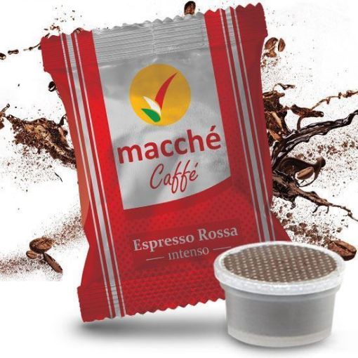 50 Capsule Uno System Macché Caffè ROSSA INTENSO