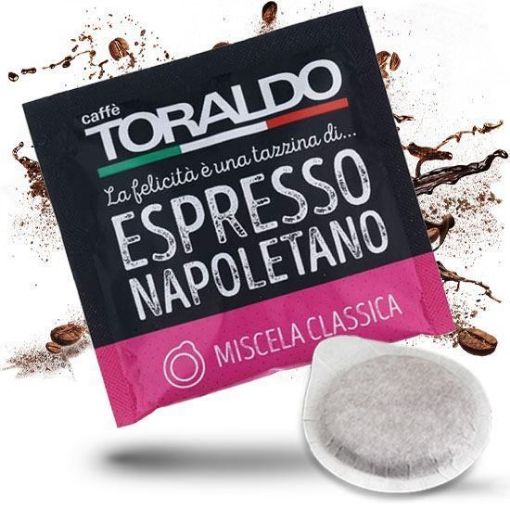 150 Cialde Filtro Carta 44mm Caffè Toraldo Miscela Classica