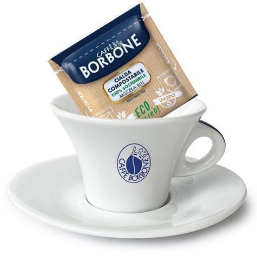 Tazza Cappuccino Con Piattino Caffe' Borbone