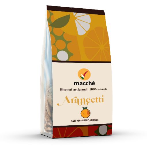 120g. Biscotti All'Arancia Macché ARANCETTI