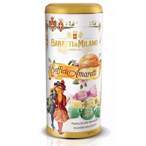 Latta Amaretti MANDORLA Baratti e Milano 145g.