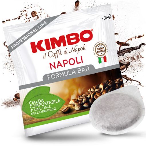 100 Cialde Kimbo Napoli Filtro Carta 44mm