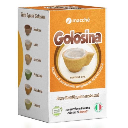 2 Tazzine Pasta Frolla Macché GOLOSINA MANDORLA