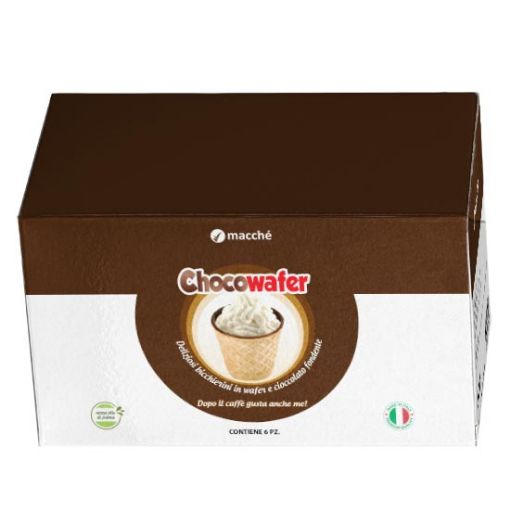 6 Bicchieri Pasta Frolla e Cioccolato Macché CHOCOWAFER