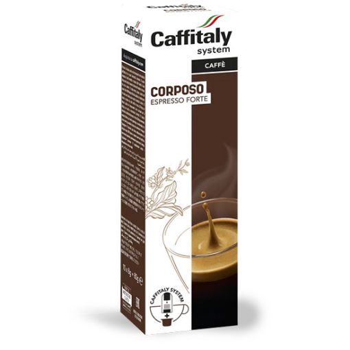 10 CAPSULE CAFFITALY SYSTEM CAFFE' CORPOSO. Cialde, Capsule Originali e  Compatibili Caffè