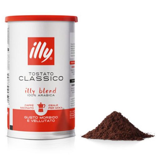 185g. Caffè Illy Macinato Tostato CLASSICO Soft Can