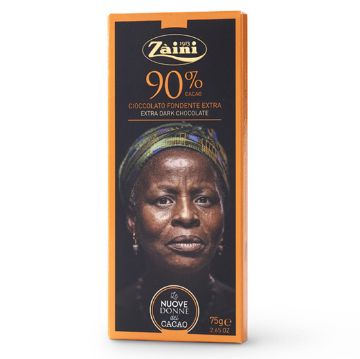 TAVOLETTA Cioccolato Fondente 90% Zaini 75g.