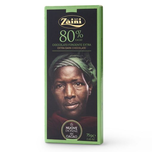 TAVOLETTA Cioccolato Fondente 80% Zaini 75g.