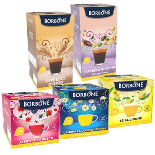 18 Cialde carta Caffè Borbone infuso frutti di bosco