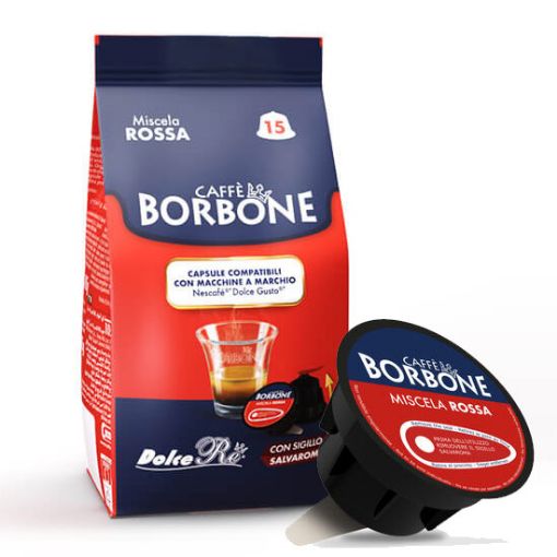 Borbone Rossa Dolce Gusto In Capsula Forte E Deciso Offerta Risparmio.  Cialde, Capsule Originali e Compatibili Caffè