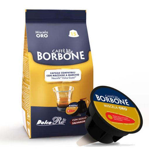 Borbone Gusto Oro Compatibile Dolce Gusto Capsule Nescafe Pregiato. Cialde,  Capsule Originali e Compatibili Caffè