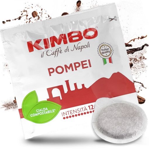 Cialde Kimbo Pompei 44mm Compostabili Spedizione Gratuita. Cialde, Capsule  Originali e Compatibili Caffè