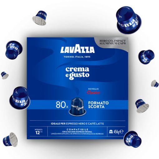 Caffè in capsule per Lavazza A Modo Mio Crema e Gusto Blu 16 capsule