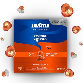 Capsule in Alluminio Nespresso Lavazza CREMA E GUSTO FORTE | Break Shop