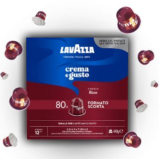 Capsule in Alluminio Nespresso Lavazza CREMA E GUSTO RICCO | Break Shop